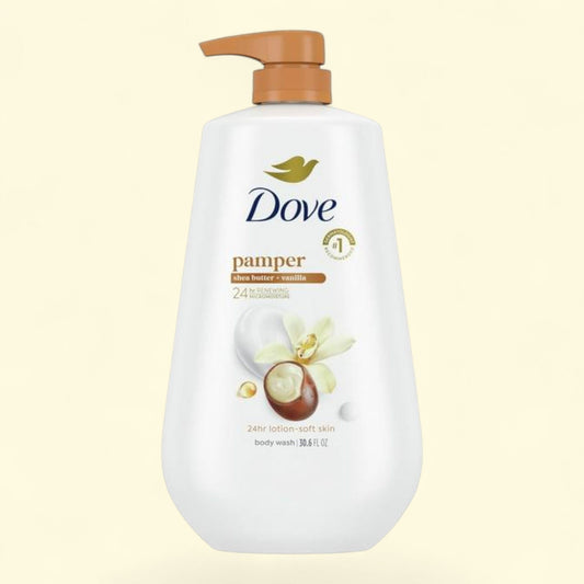 Dove Body Wash, Shea Butter & Vanilla, 30 fl oz