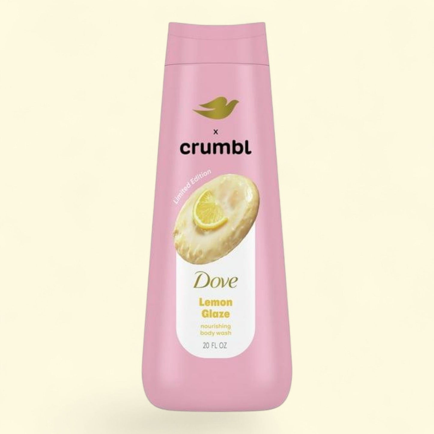 Dove Crumbl Moisturizing Liquid Body Wash Lemon Glaze, 20 oz