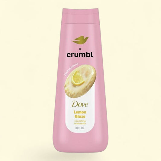 Dove Crumbl Moisturizing Liquid Body Wash Lemon Glaze, 20 oz