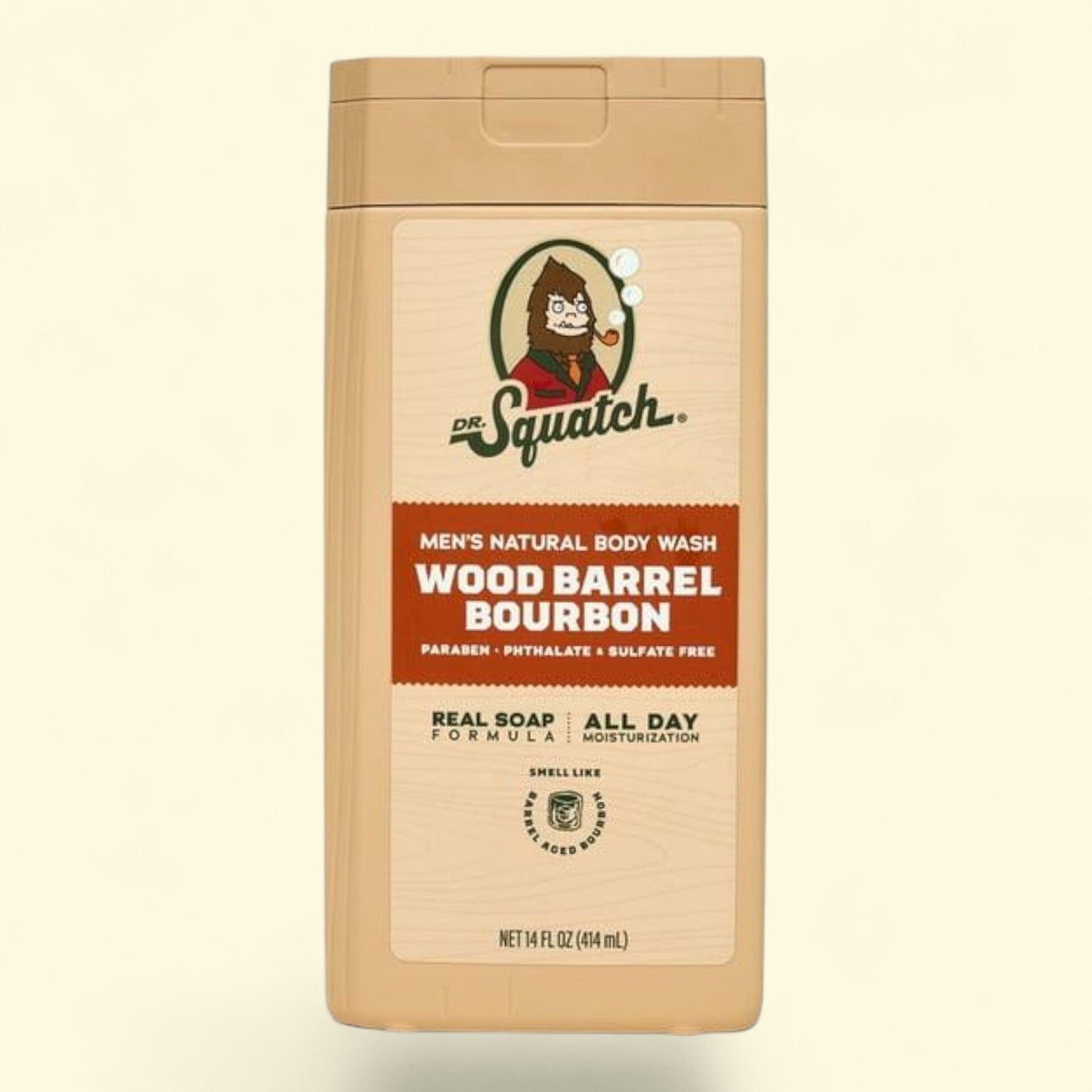 Dr. Squatch Body Wash, Wood Barrel Bourbon, 14 fl oz