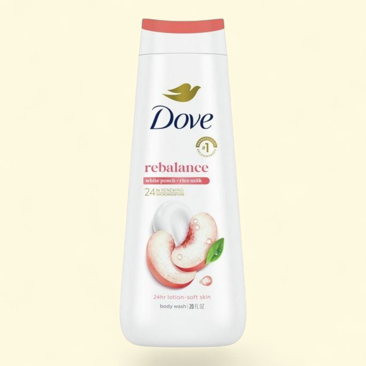 Dove Body Wash, White Peach & Rice Milk, 20 oz