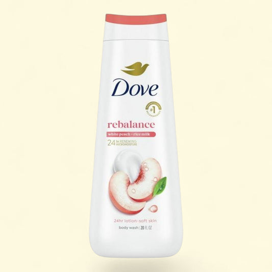 Dove Body Wash, White Peach & Rice Milk, 20 oz