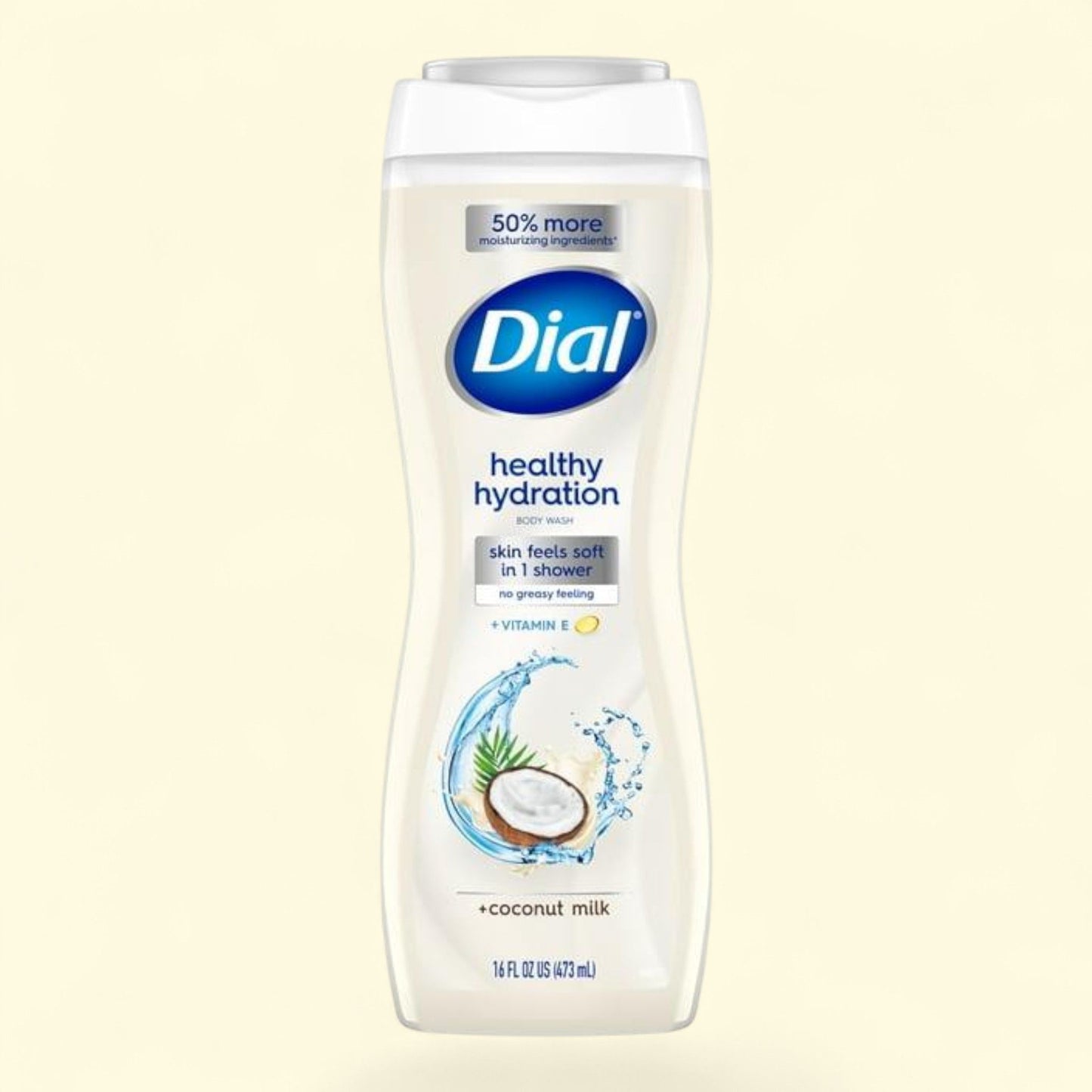 Dial Body Wash, Healthy Hydration, Coconut Milk + Vitamin E, 16 fl oz