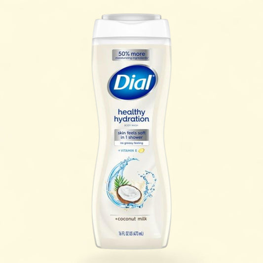 Dial Body Wash, Healthy Hydration, Coconut Milk + Vitamin E, 16 fl oz