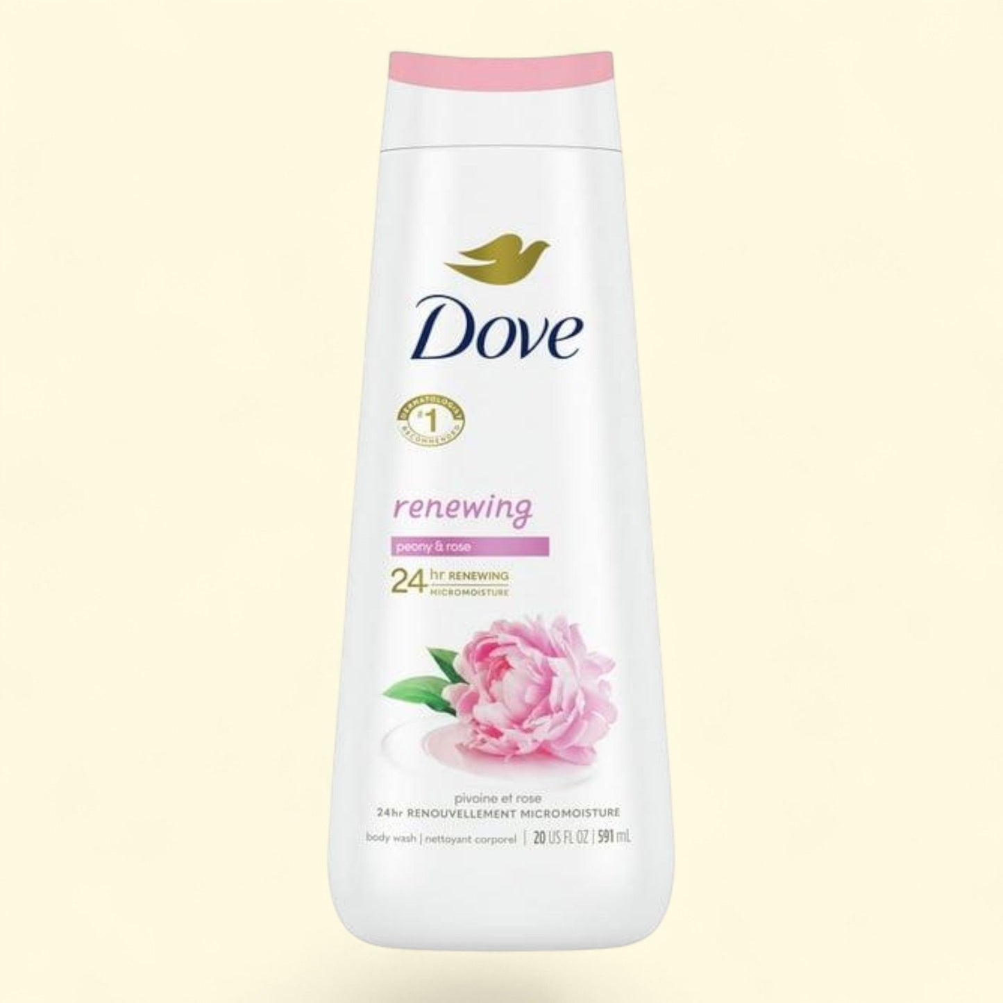 Dove Body Wash, Renewing Peony & Rose Oil, 20 oz