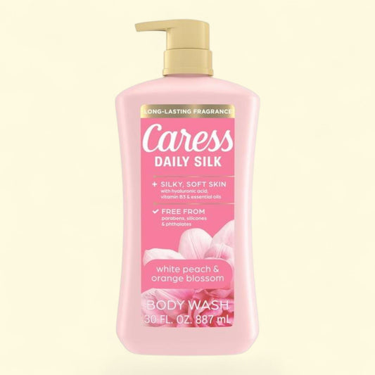 Caress Body Wash, Daily Silk White Peach & Orange Blossom, 30 fl oz