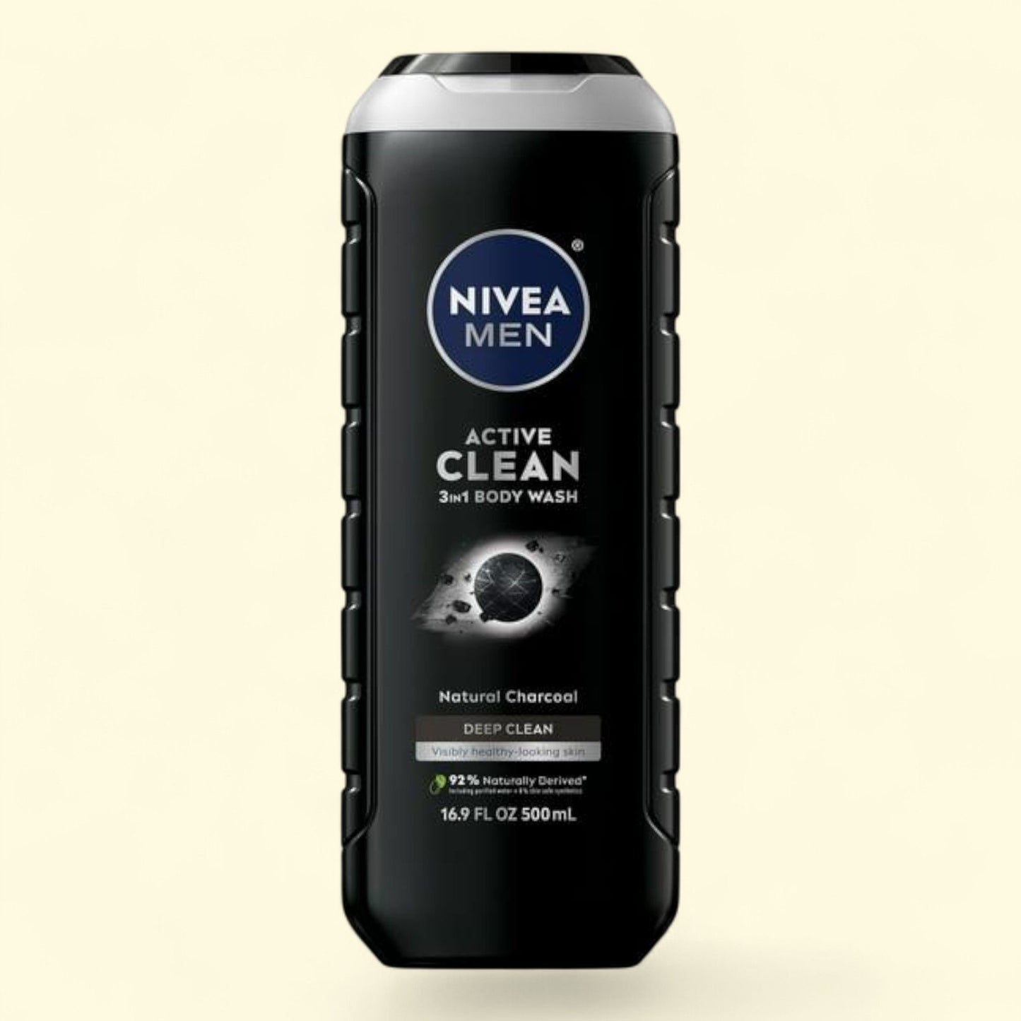 NIVEA MEN Active Clean 3-in-1 Men's Body Wash, 16.9 fl oz