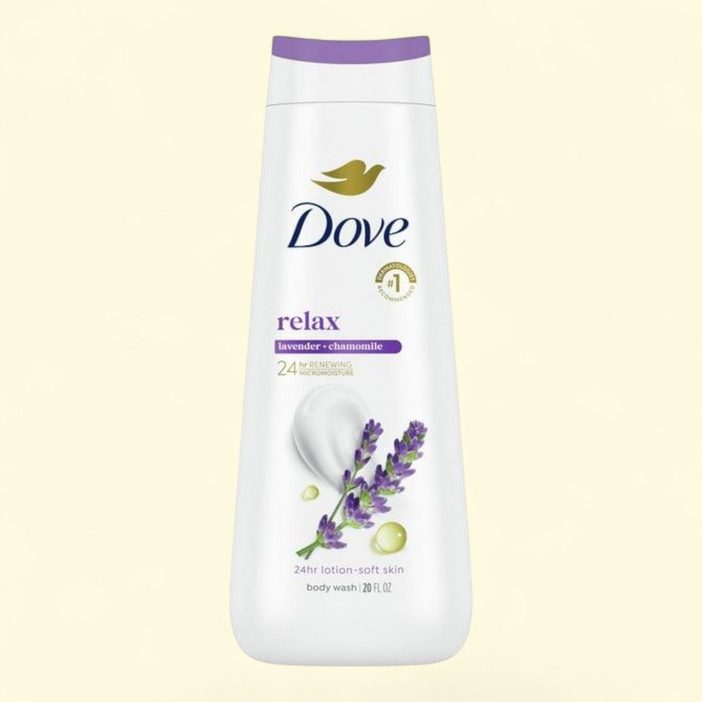 Dove Body Wash, Lavender Oil & Chamomile, 20 oz