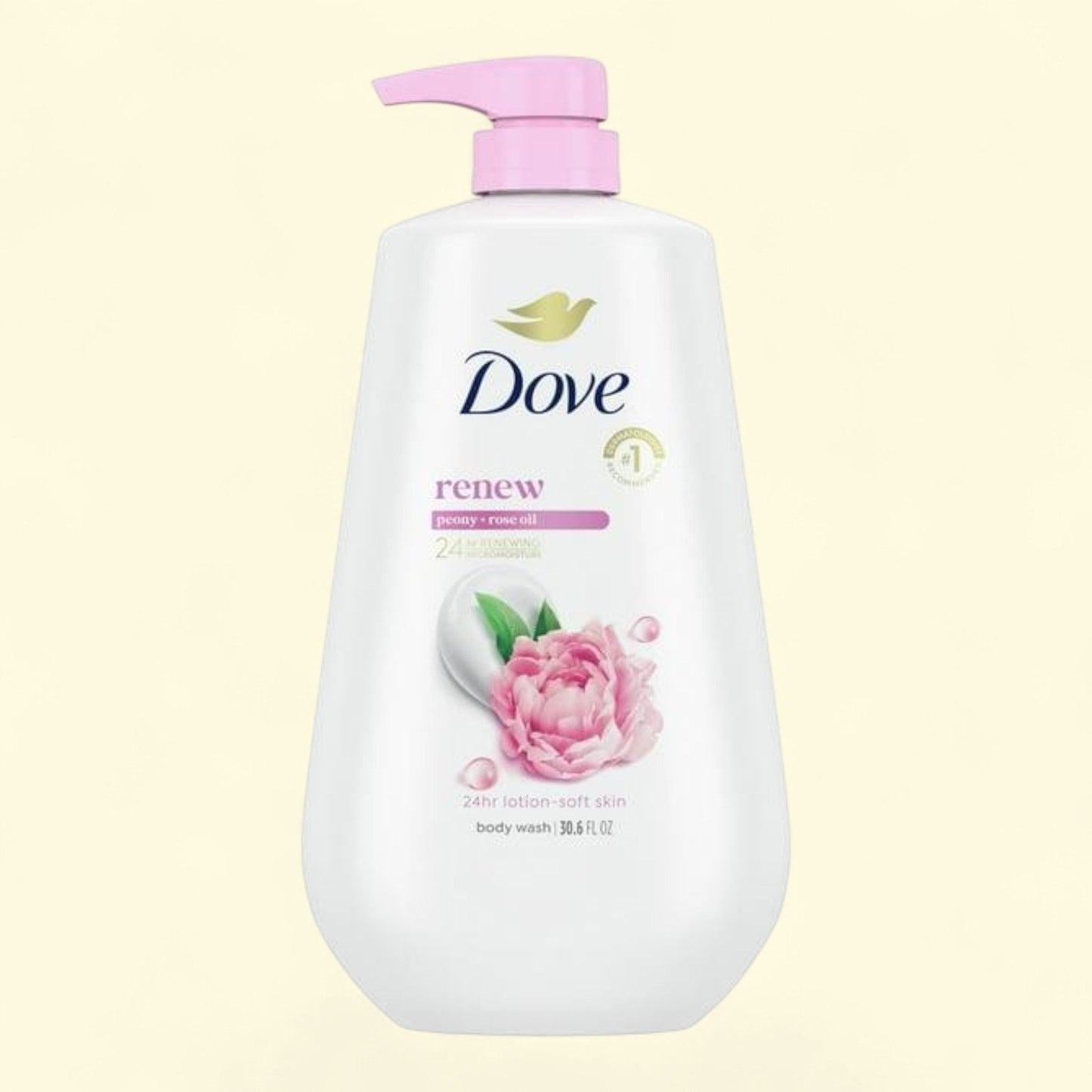 Dove Body Wash, Moisturizing Renew Peony & Rose Oil, 30.6 oz