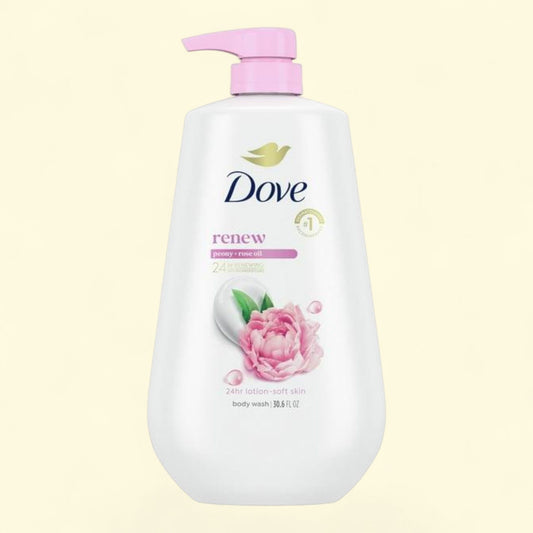 Dove Body Wash, Moisturizing Renew Peony & Rose Oil, 30.6 oz