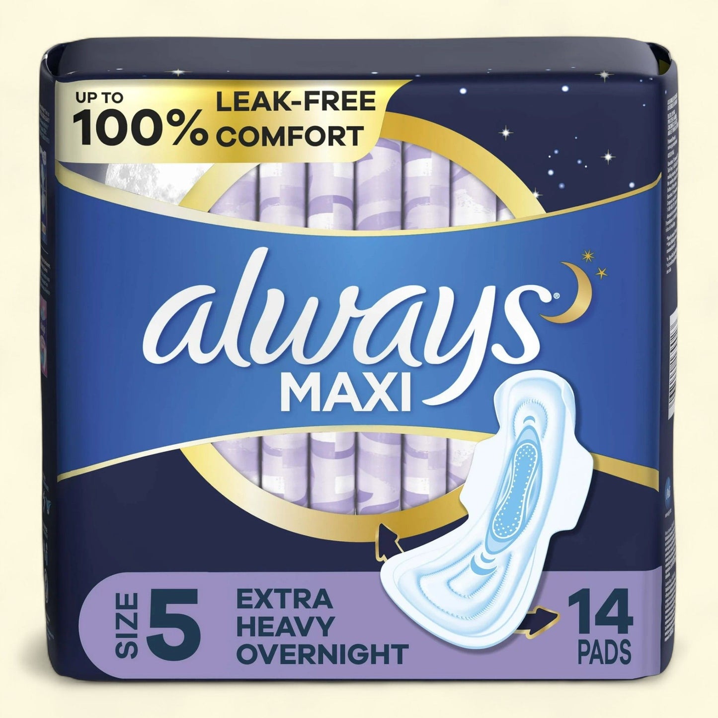 Always Maxi Pads Size 5, 14 Count