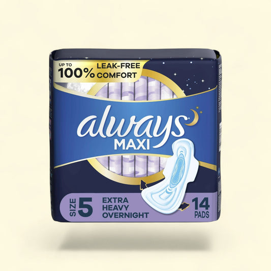 Always Maxi Pads Size 5, 14 Count — authentic US product shipped worldwide by Treatspree