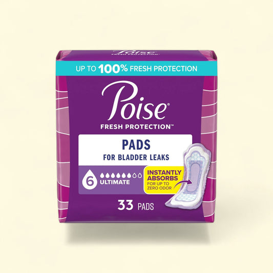 Poise Incontinence Pads, 6 Drop Ultimate Absorbency, Regular Length... — authentic US product shipped worldwide by Treatspree