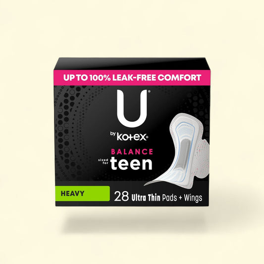 U by Kotex Balance Ultra Thin Pads with Wings, Heavy Absorbency, 28... — authentic US product shipped worldwide by Treatspree