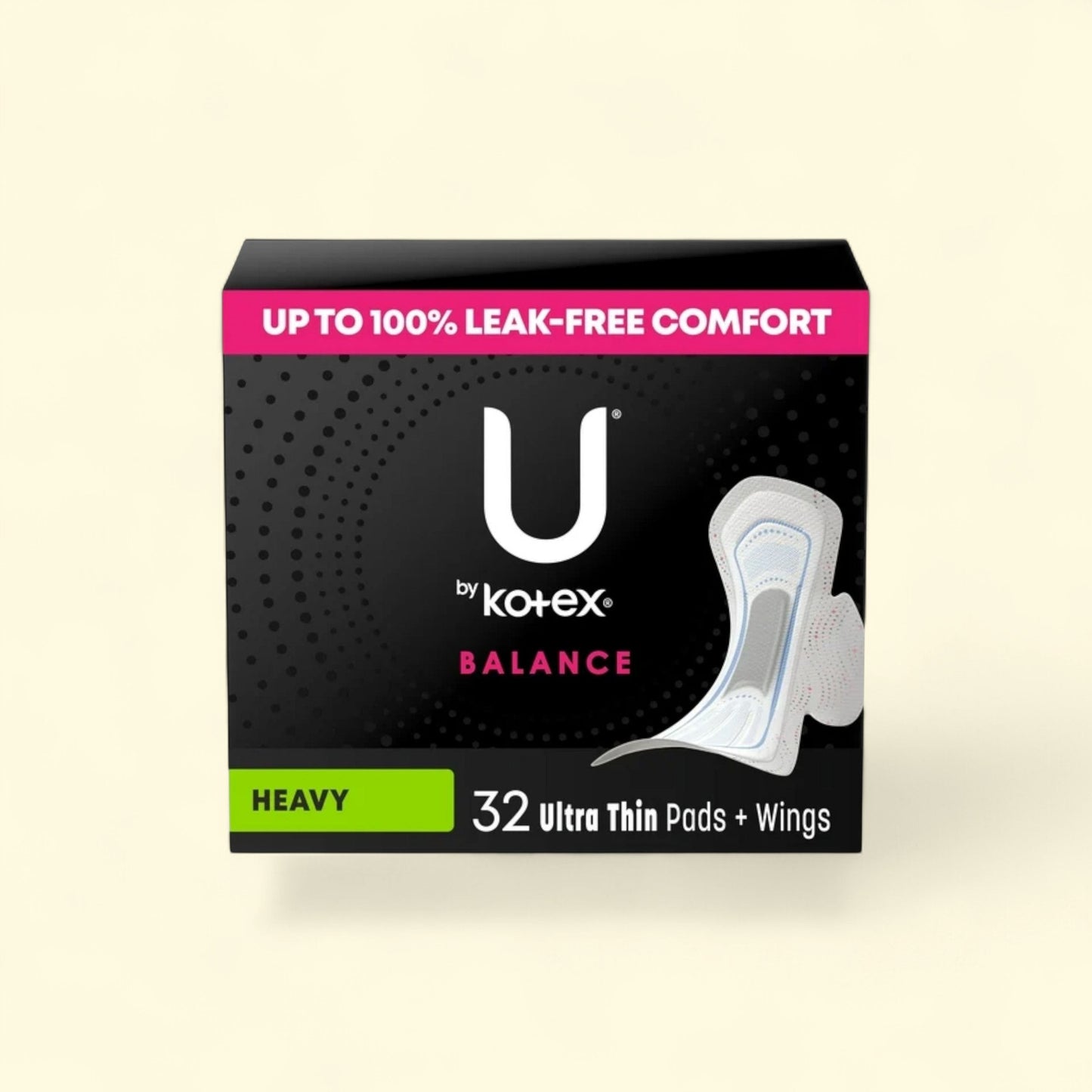 U by Kotex Balance Ultra Thin Pads with Wings, Heavy Absorbency, 32... — authentic US product shipped worldwide by Treatspree