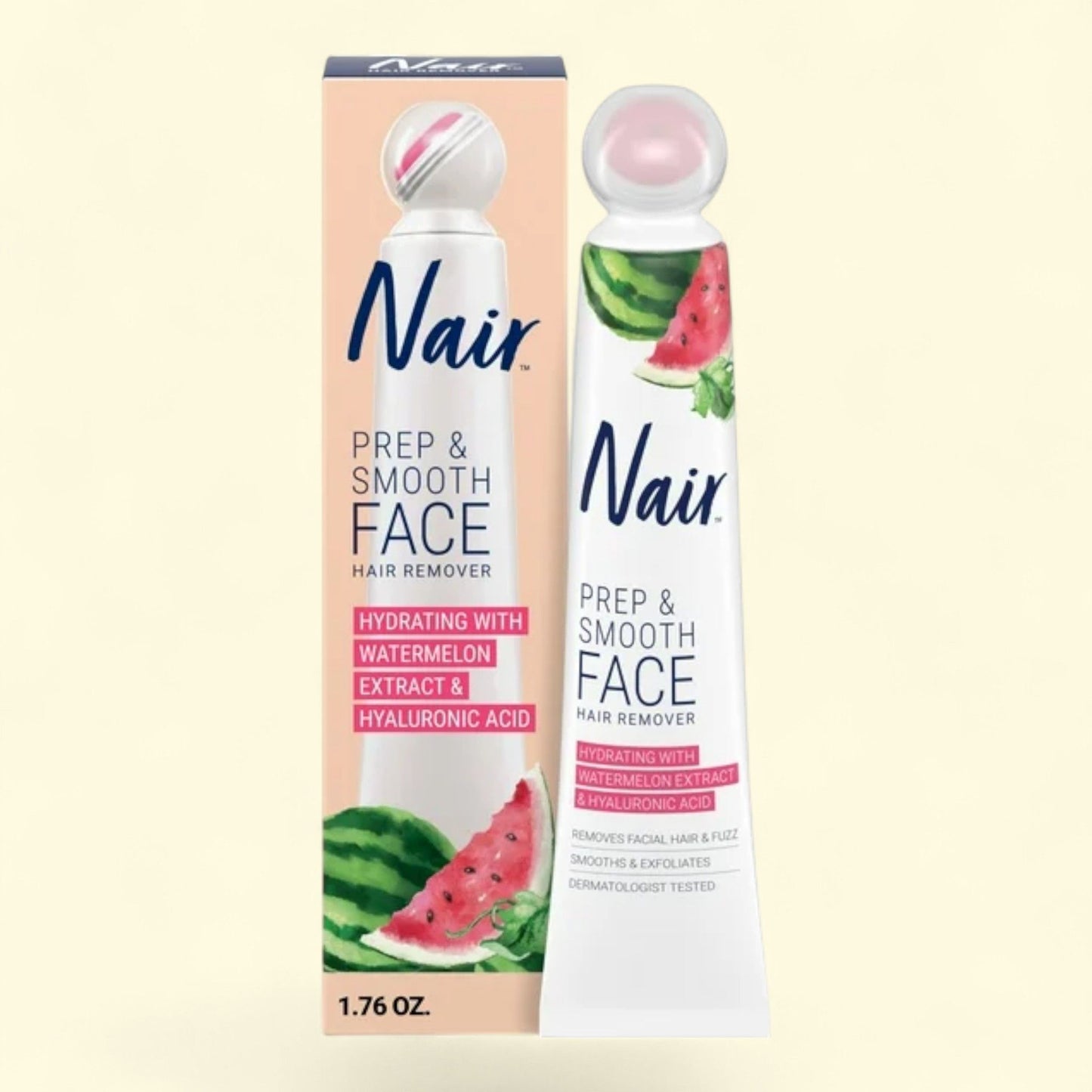 Nair Prep & Smooth Face, Facial Hair Remover, 1.76 oz