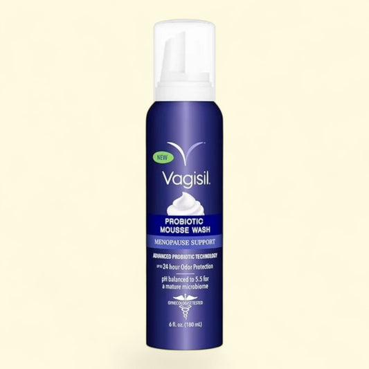 Vagisil Menopause Support Probiotic Feminine Mousse Wash, 6 oz
