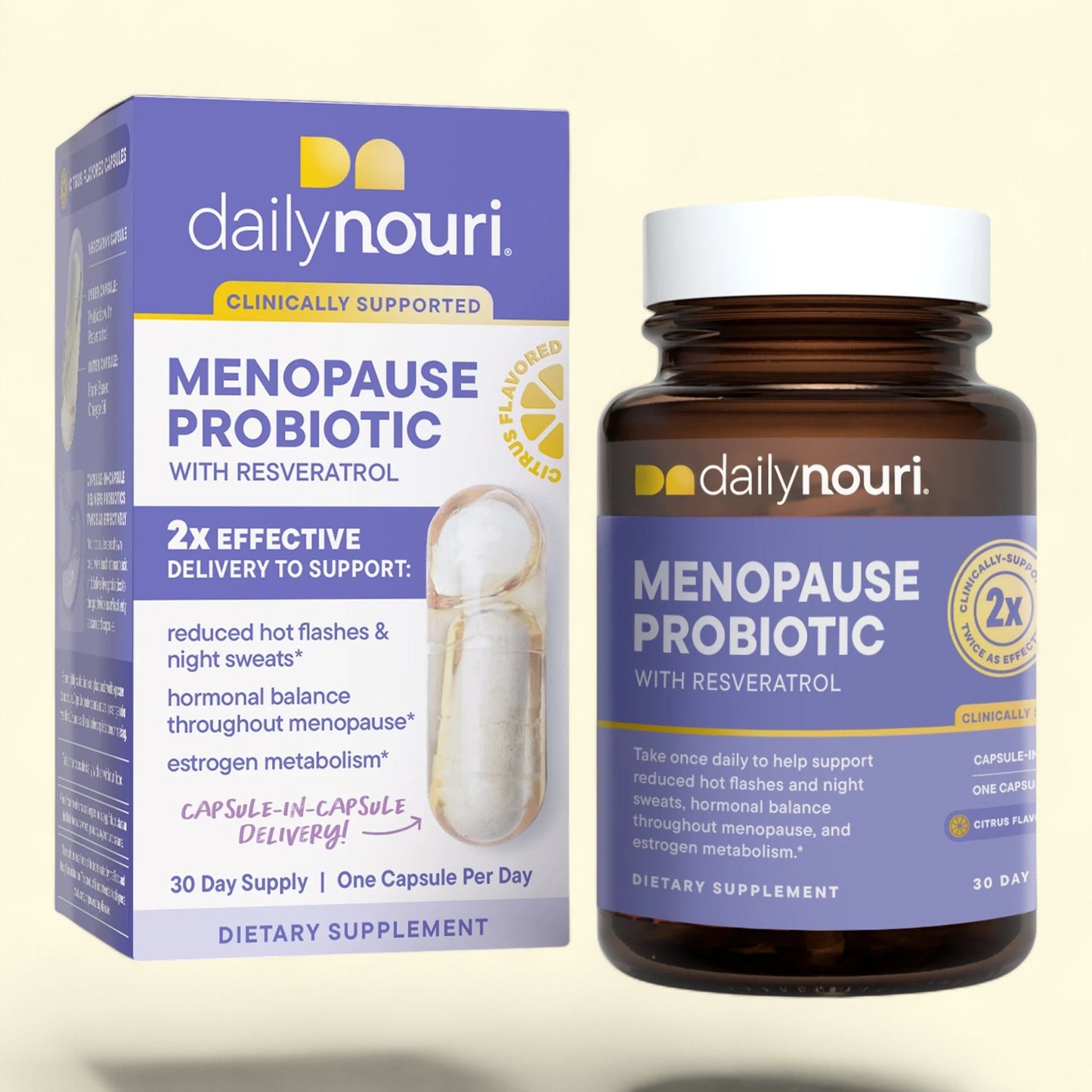 Daily Nouri Menopause Probiotic, 30 Day Supply