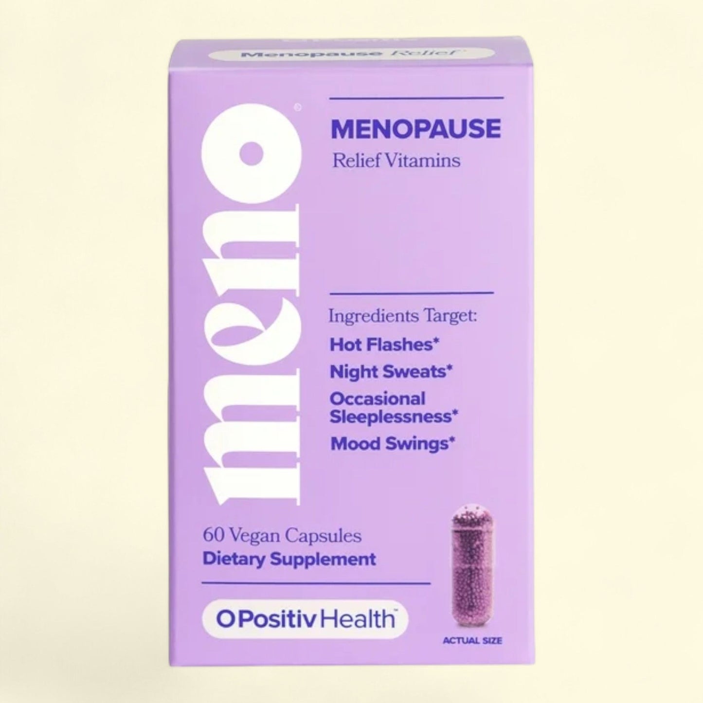 MENO Menopause Relief Vitamin Capsules, 60 Count