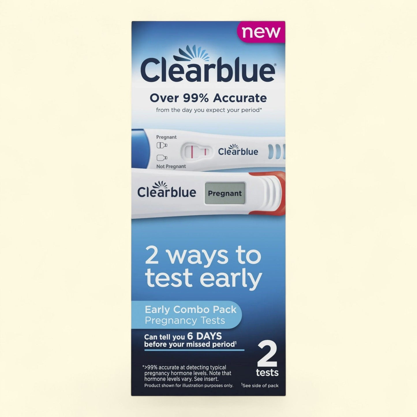 Clearblue Early Pregnancy Test Kit, 2 Tests