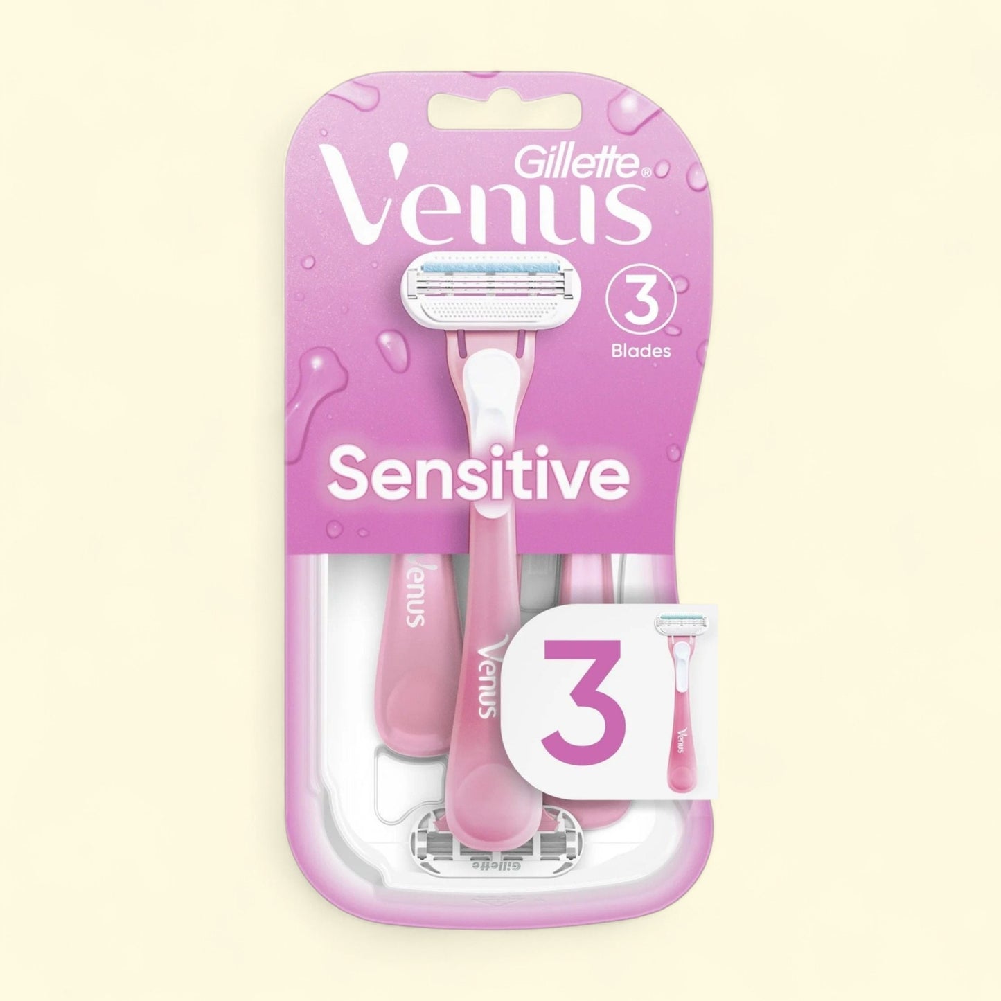 Venus Disposable Razor, 3 count — authentic US product shipped worldwide by Treatspree