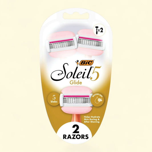 BIC Soleil Glide Disposable Razors, 5 Blades With Shea Butter Moist... — authentic US product shipped worldwide by Treatspree