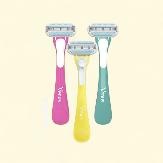 Venus Women's 3 Blade Disposable Razor, 3 count — authentic US product shipped worldwide by Treatspree