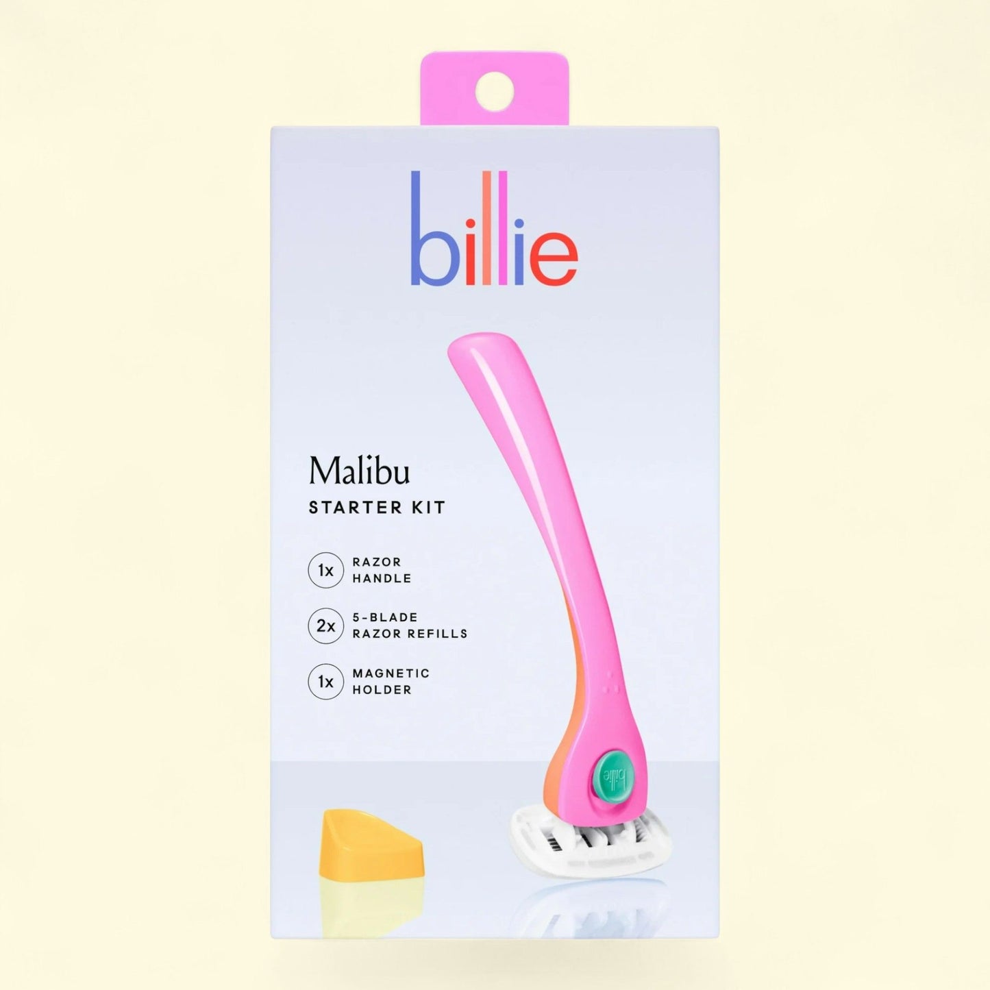 Billie Women's Razor Kit, 1 Handle + 2 x 5-Blade Refills, Malibu Color, 1 pack