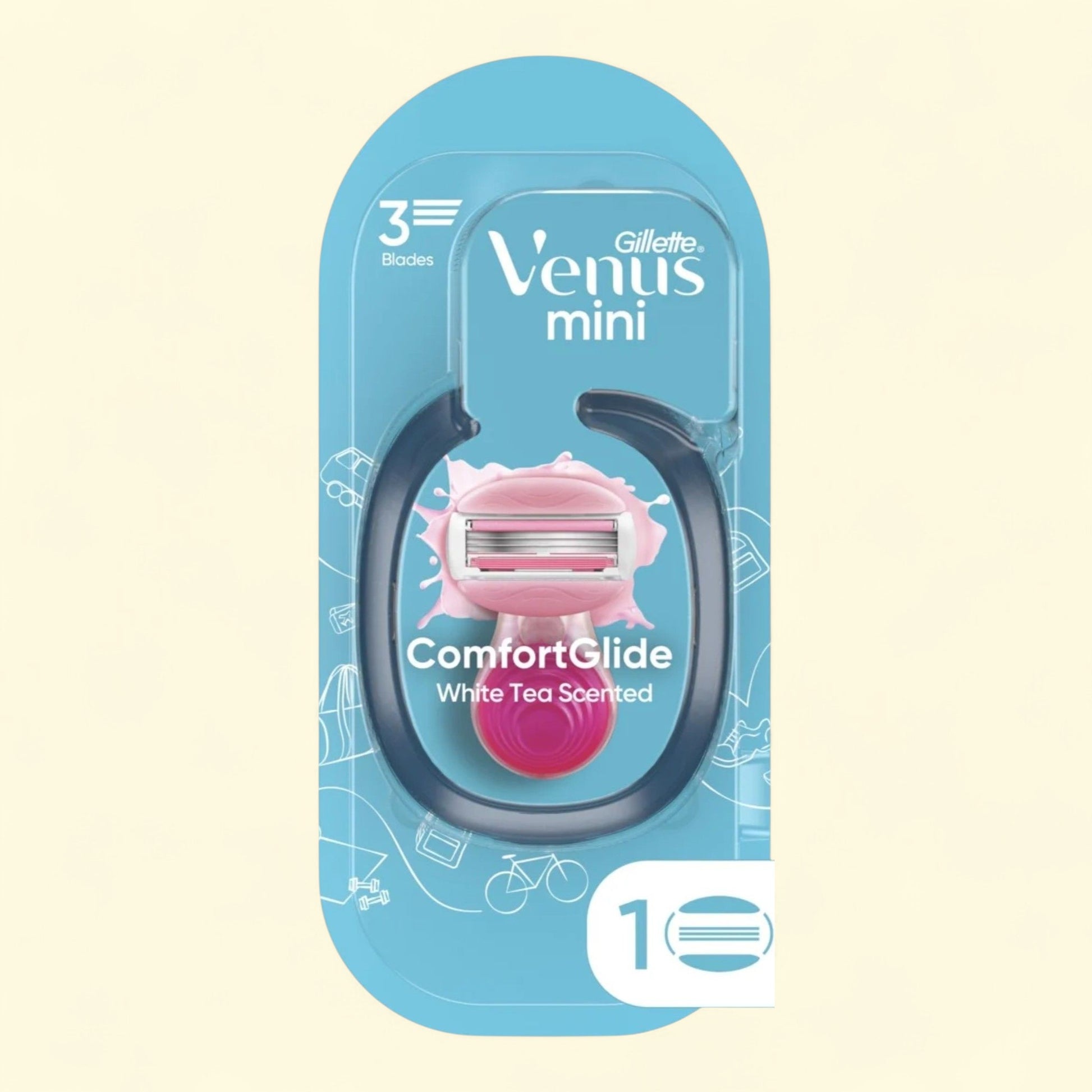 Gillette Venus Women's Razor Handle with 1 ComfortGlide White Tea S... — authentic US product shipped worldwide by Treatspree