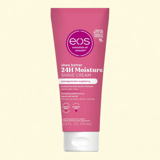 eos Shea Better Travel Shave Cream, Pomegranate Raspberry | 2.5oz