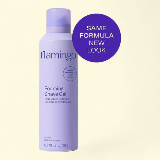 Flamingo Foaming Shaving Gel with Aloe Vera, 6.7 oz, 2 Count