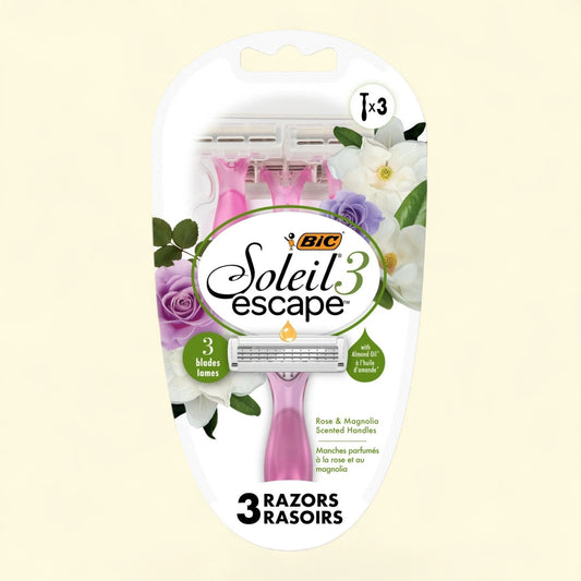 BIC Soleil Escape 3-Blade Razors, 3 Pack — authentic US product shipped worldwide by Treatspree