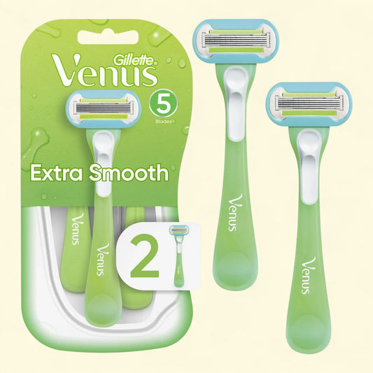 Gillette Venus Extra Smooth Disposable Razors, 2 Count