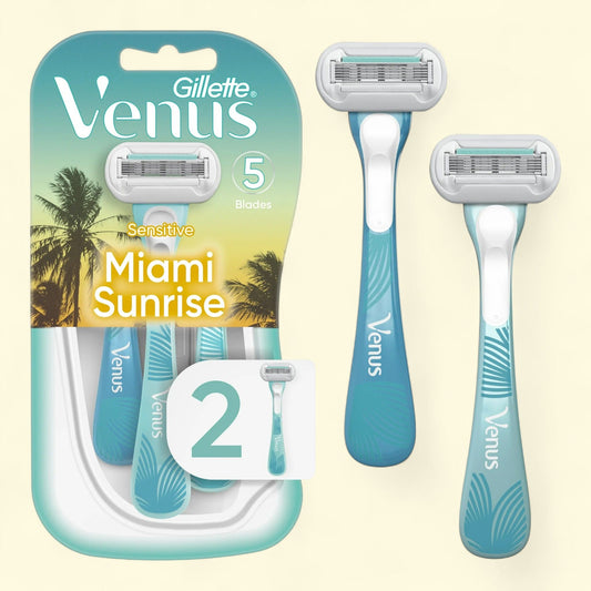 Gillette Venus Extra Smooth Sensitive Women's Disposable Razors, 2 Razors