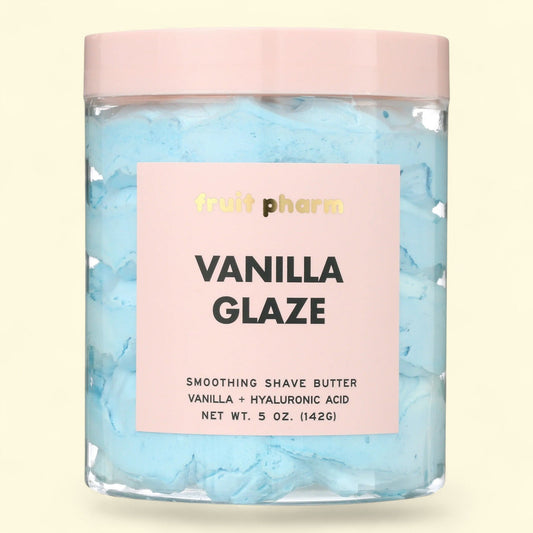 Fruit Pharm Vanilla Glaze Shave Butter for Body, All Adult Skin Types, 5 oz