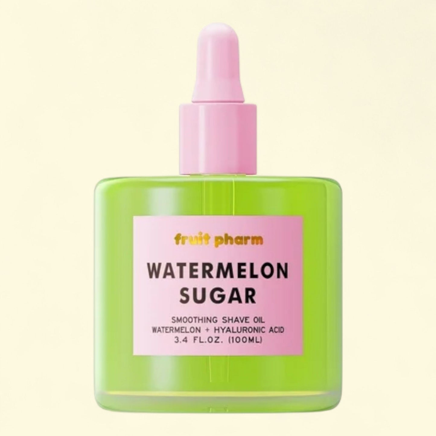Fruit Pharm Watermelon Sugar Shave Oil, Face and Body, All Adult Skin Types, 3.4 fl oz