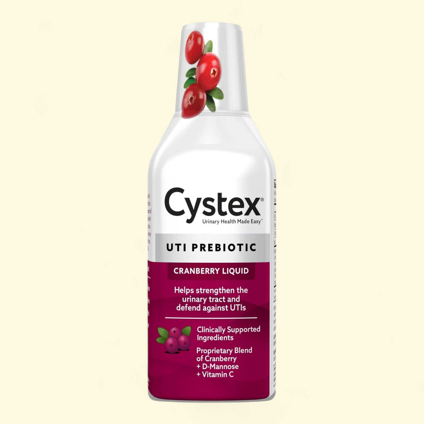 Cystex UTI Supplement, Cranberry Prebiotic, 7.6 fl oz