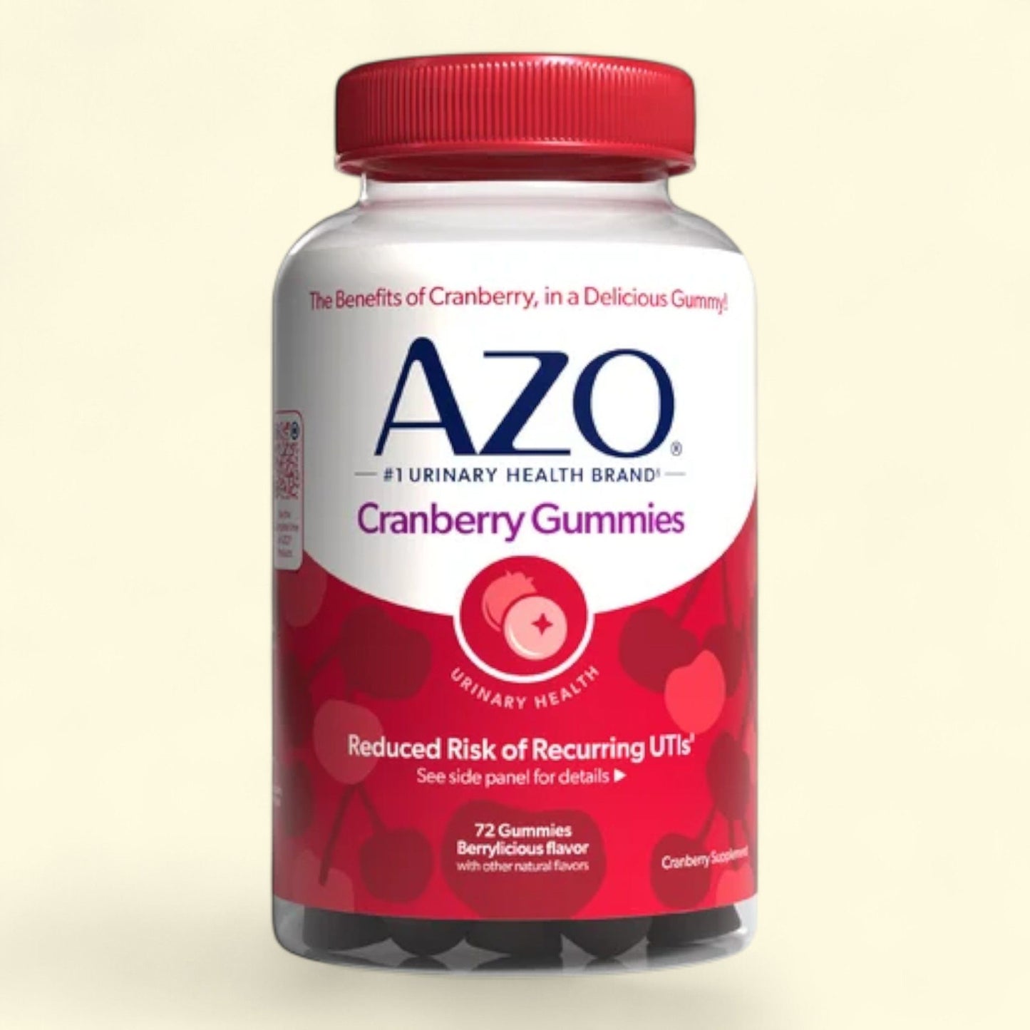 AZO Cranberry Urinary Tract Health Gummies, 72 Count