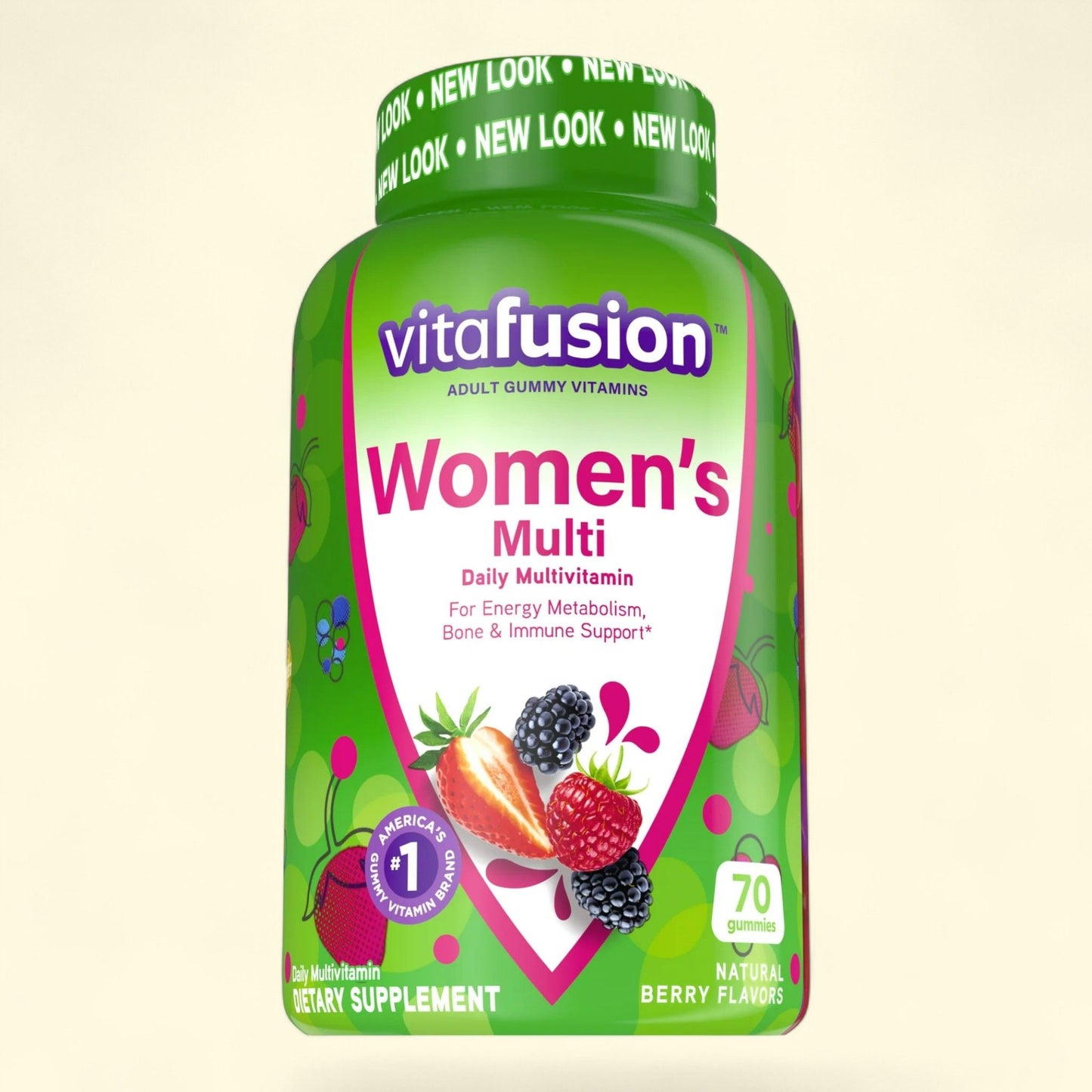 Gommes multivitaminées Vitafusion pour femmes, 70 gommes