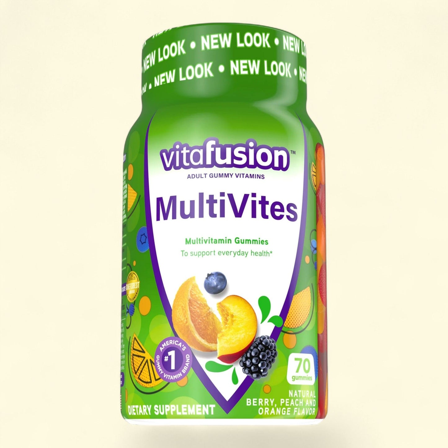 Multivitamines gélifiées Vitafusion MultiVites, 70 gélules