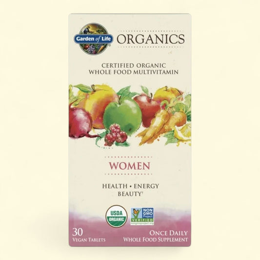 Garden of Life Organics Women's Multivitamin Supplement, 30 Count