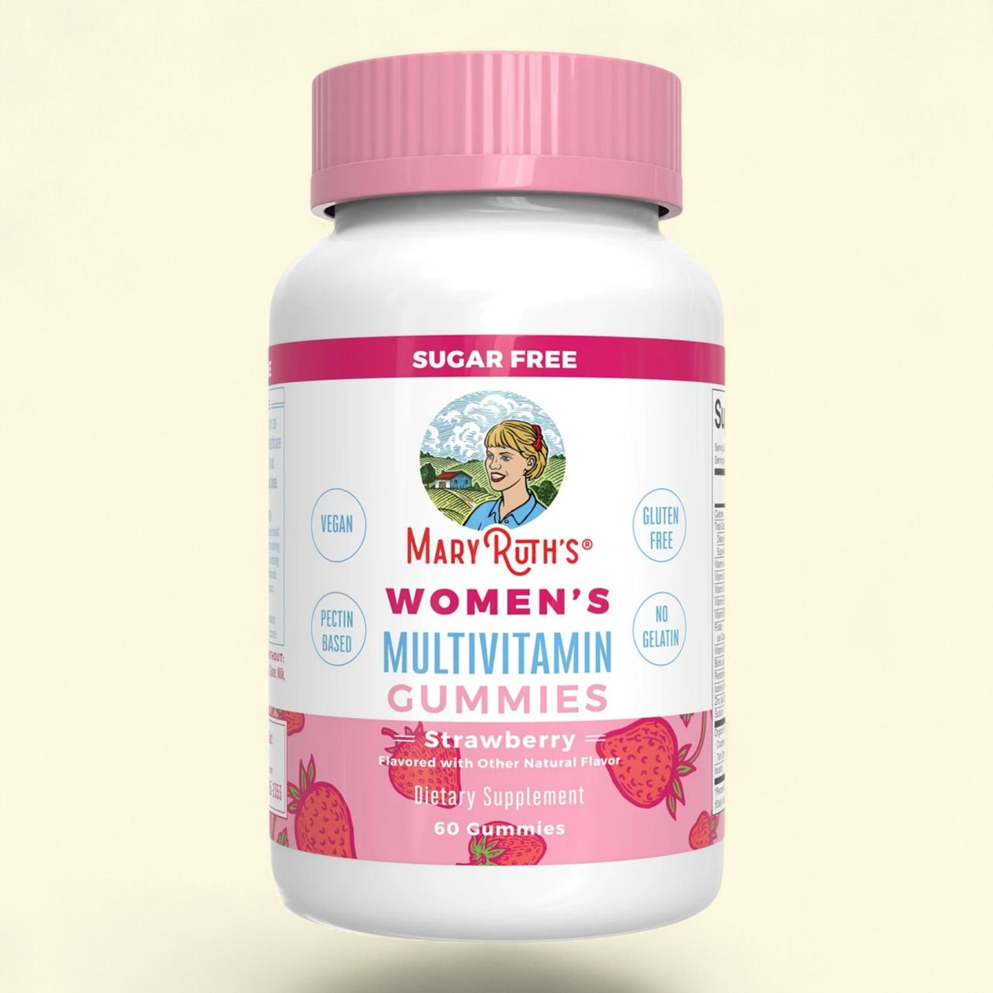MaryRuth's Women's Multivitamin Gummies - Strawberry, Vitamin D3, Iodine, 60 Ct