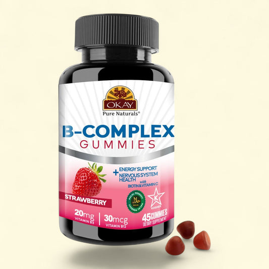 Okay Pure Naturals Vitamin B Complex Gummies, 45 Count