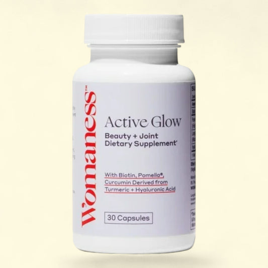 Womaness Active Glow, Biotin Vitamin Supplement, 30 Capsules