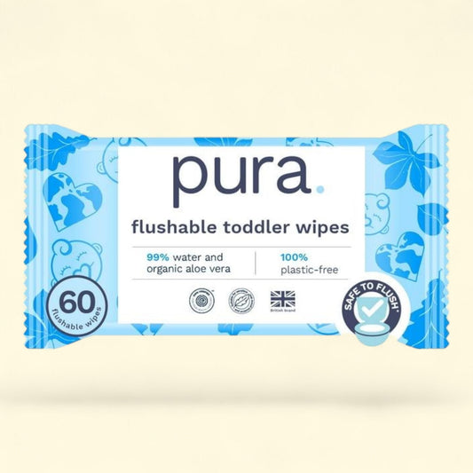 Pura Toddler Wipes, Fragrance Free, 60ct
