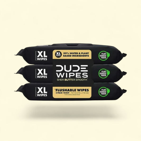 DUDE Flushable Wipes, 144 Count