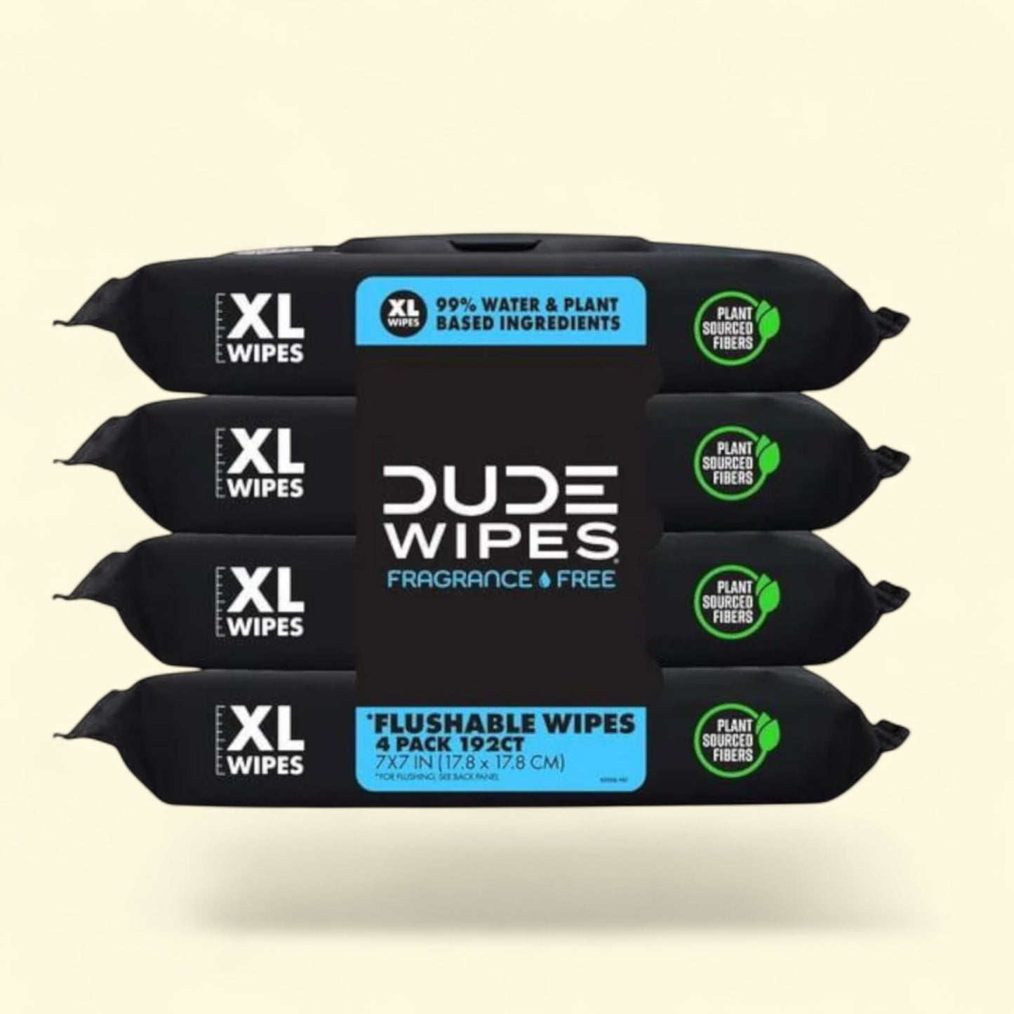 DUDE Wipes, Flushable Wet Wipes, 192 Wipes