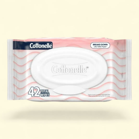 Cottonelle Flushable Wet Wipes, 1 Flip-Top Pack