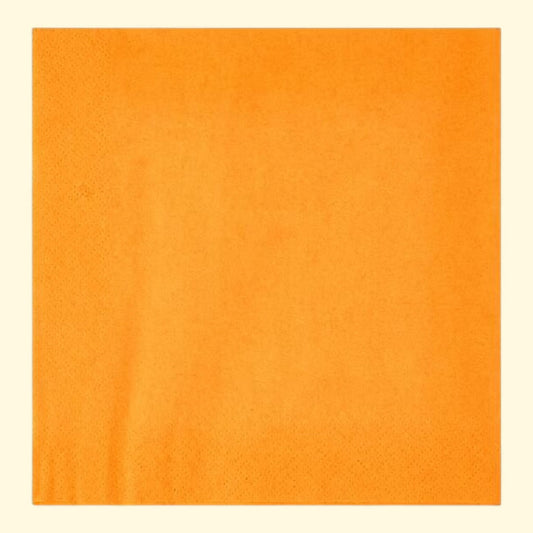 Way To Celebrate Disposable Tangerine Paper Napkins, 6.5" x 6.5", 75 Count