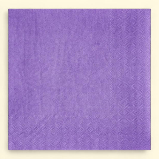 Way To Celebrate Disposable Purple Paper Napkins, 6.5" x 6.5", 24 Count